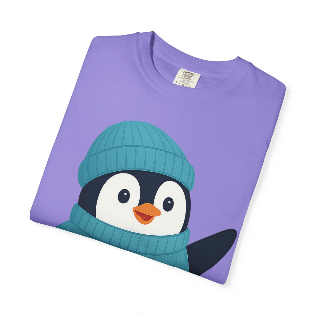 Cute Penguin in Blue Knit Tee