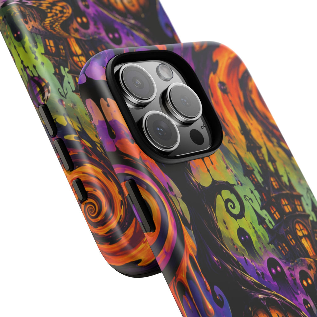 Phone Case — Psychedelic Haunted House Halloween Design