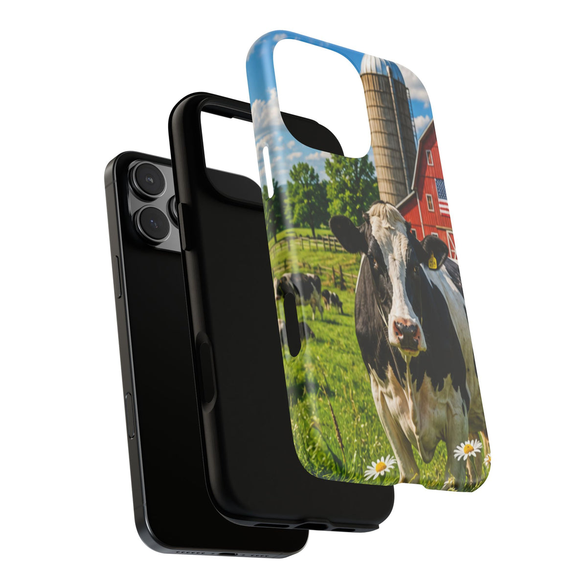 Cow Farm Phone Case — Rustic Barnyard iPhone Cover