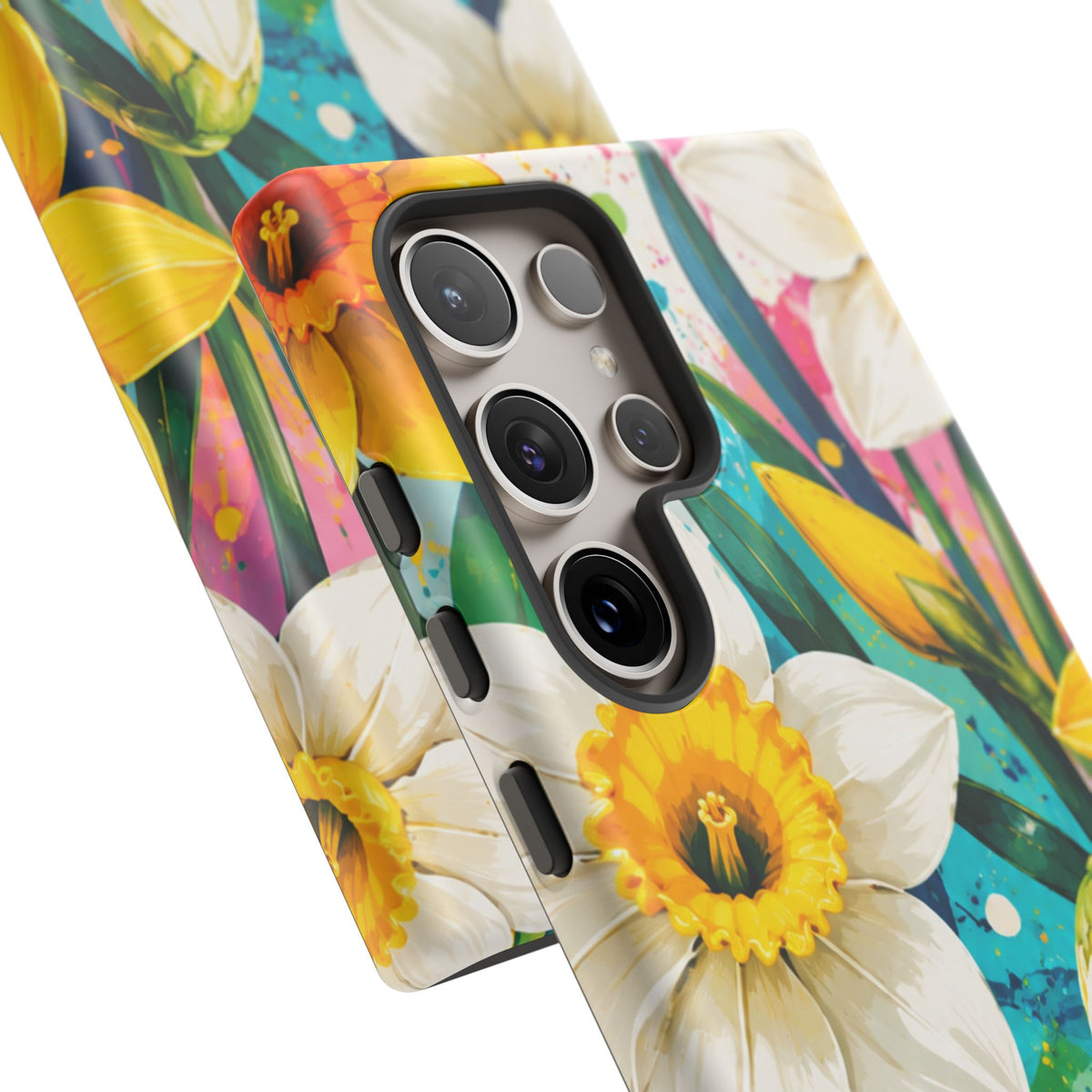 Daffodil Floral Phone Case — Bright Spring Garden Protective Cover
