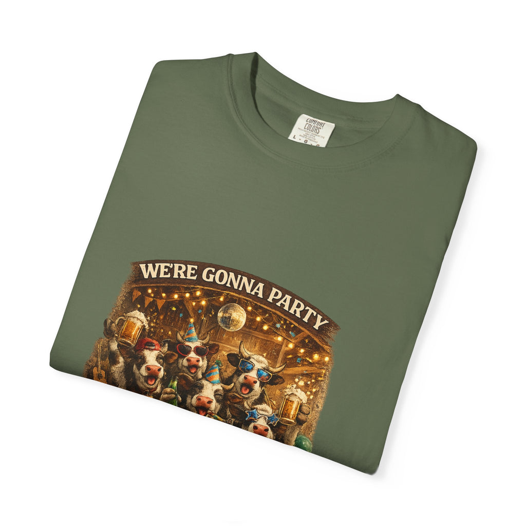 We're Gonna Party Until the Cows Come Home T-shirt | Funny Cow Party Shirt