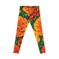 Marigold Garden Leggings — Vibrant Floral All-Over-Print Yoga Leggings