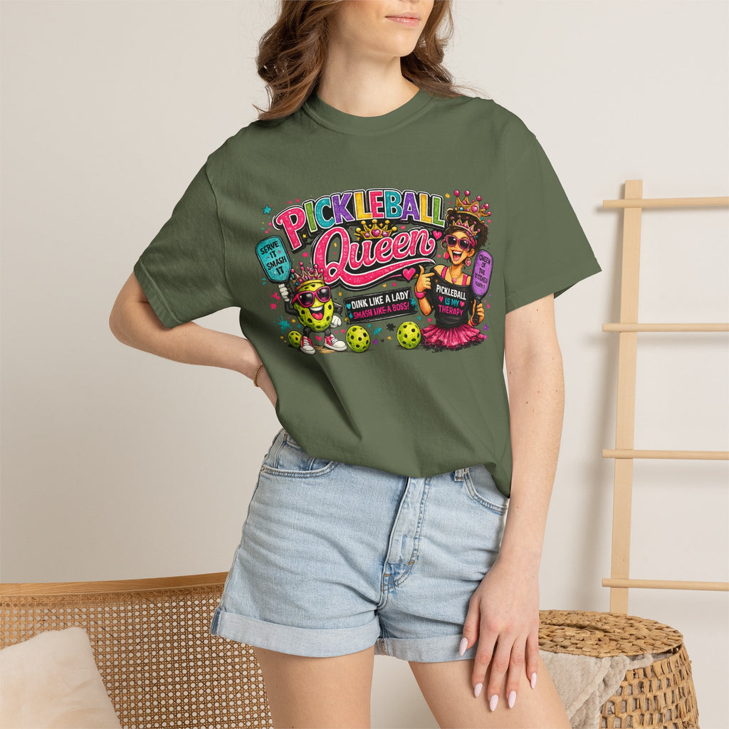 Pickleball Queen T-Shirt | Colorful Pickleball Graphic Tee