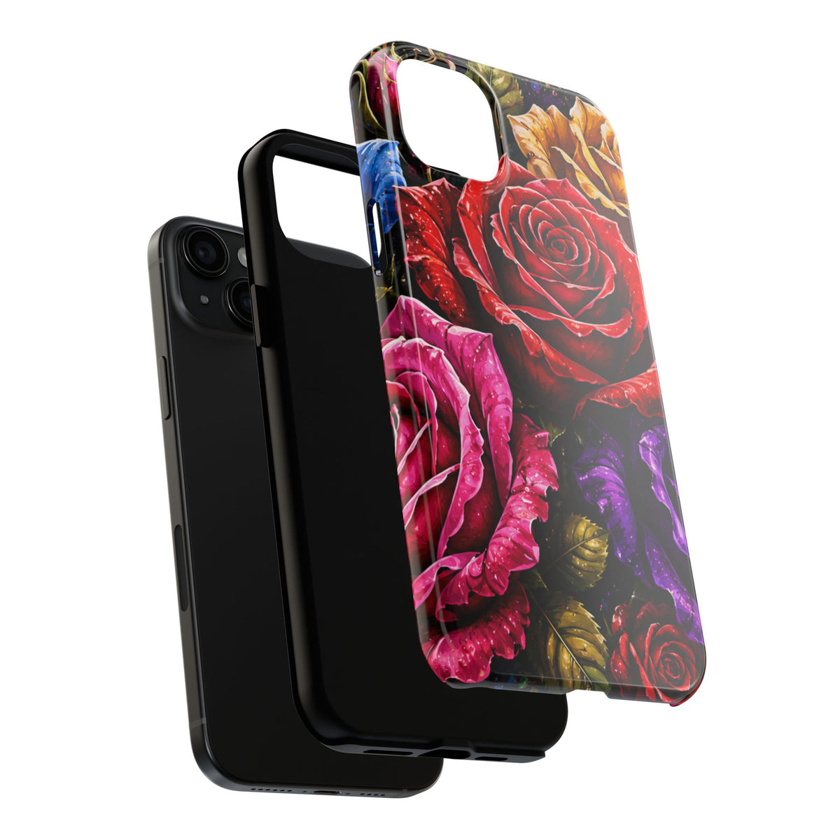 Tough Phone Case — Vibrant Rose Garden Protective Phone Cover