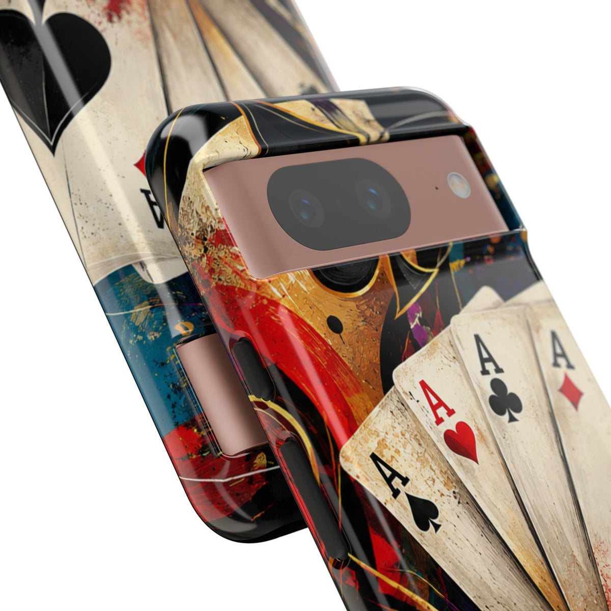 Casino Poker Ace Phone Case — Vintage Playing Cards & Chips Protective Cover