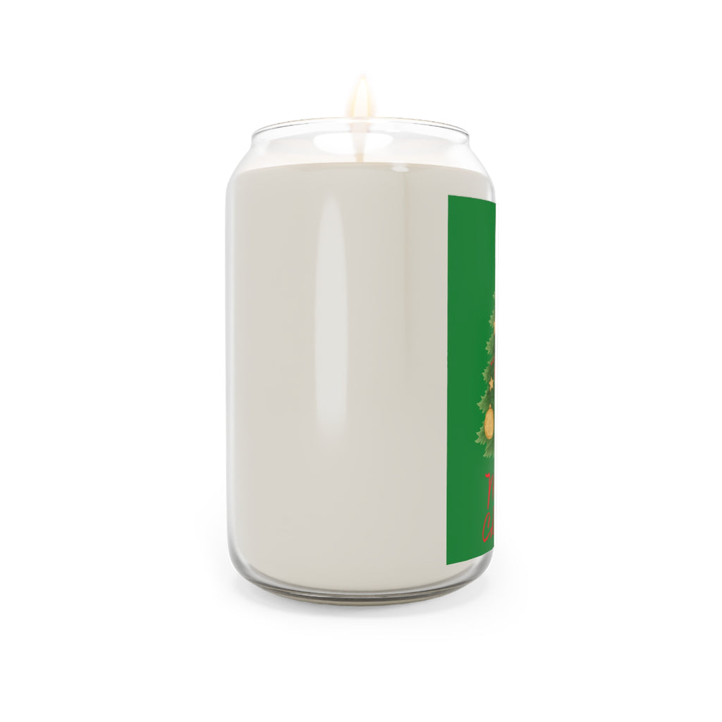 Christmas Tree Soy Candle — Merry Christmas Scented 13.75oz