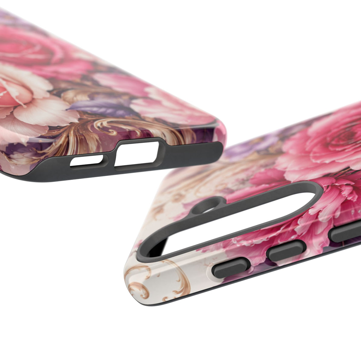 Pink Vintage Roses phone case | floral iPhone cover