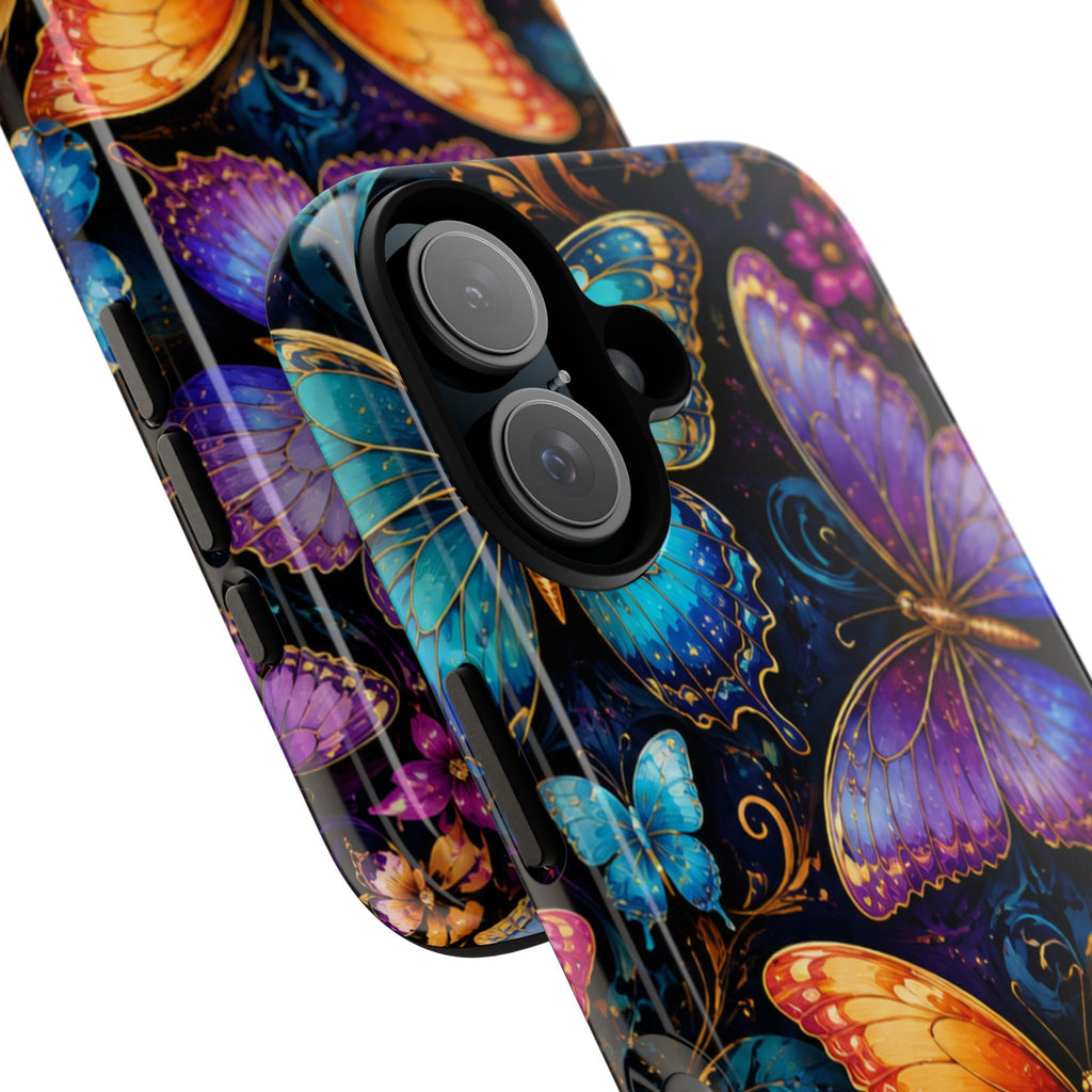 Butterfly Tough Phone Case — Colorful Floral Butterflies Protective Cover