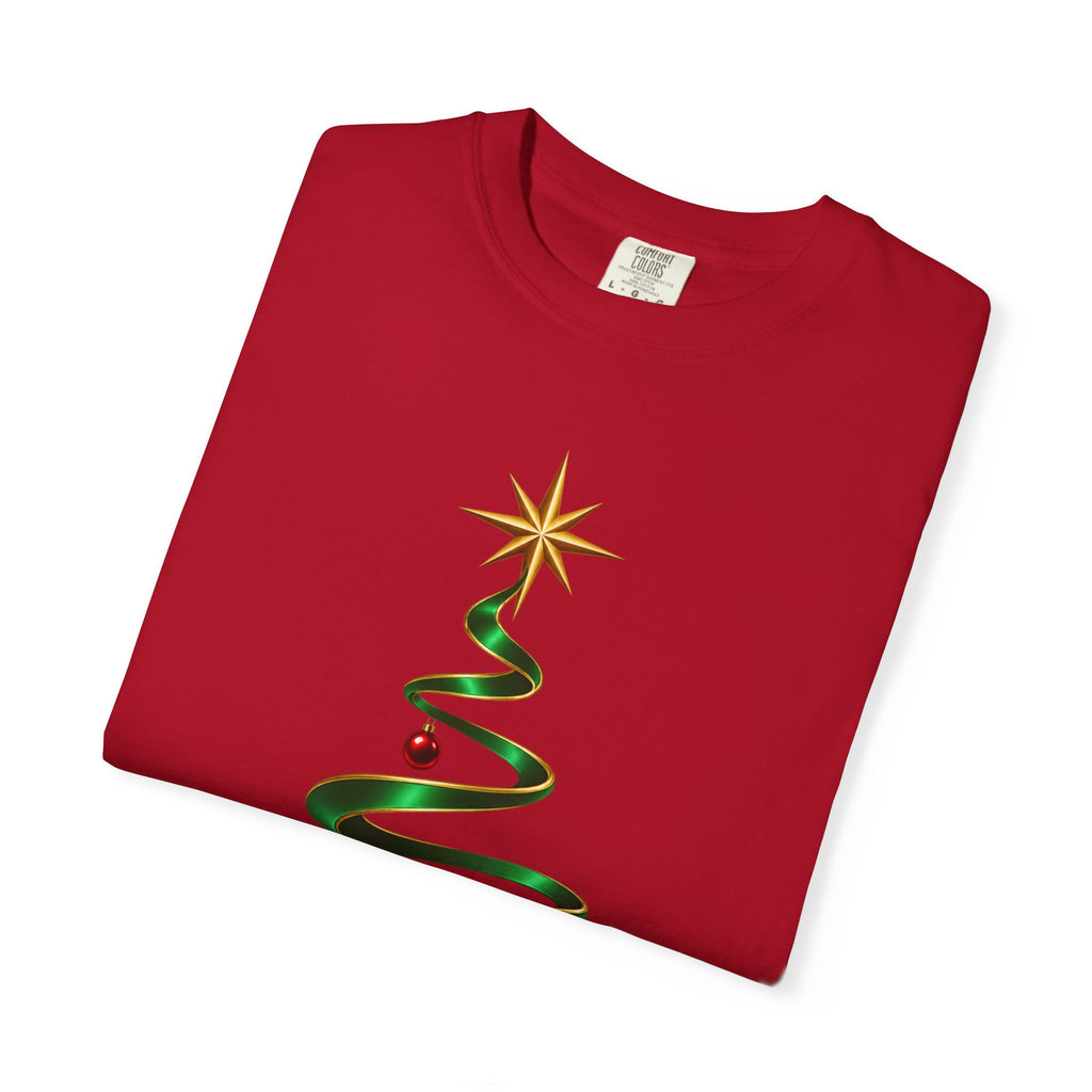 Minimal Swirl Christmas Tree T-Shirt
