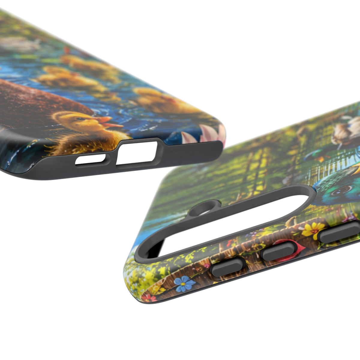 Duck Family Phone Case — Cute Mallard & Ducklings Protective Tough Case