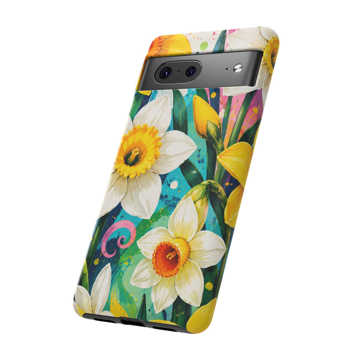 Daffodil Floral Phone Case — Bright Spring Garden Protective Cover