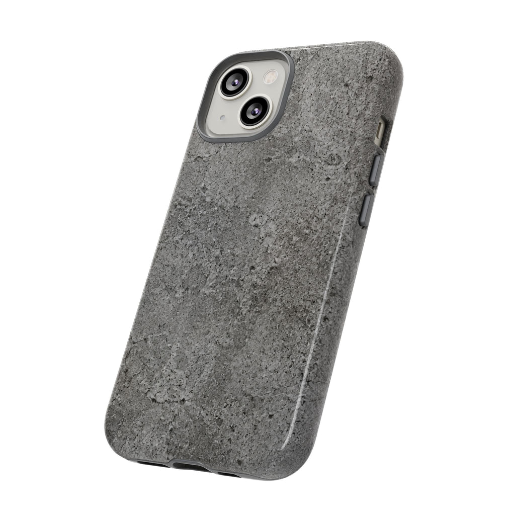 Concrete Texture Phone Case — Rugged Grey Protective iPhone Cover
