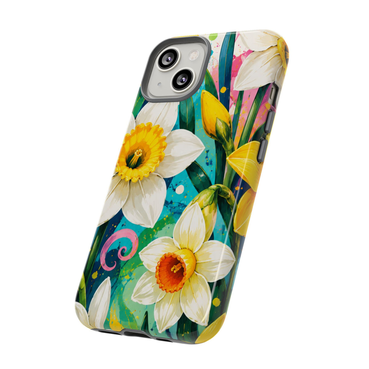 Daffodil Floral Phone Case — Bright Spring Garden Protective Cover