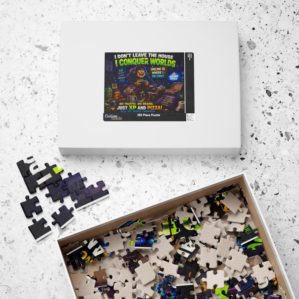 I Conquer Worlds Gamer Puzzle | 520 Piece Video Game Jigsaw