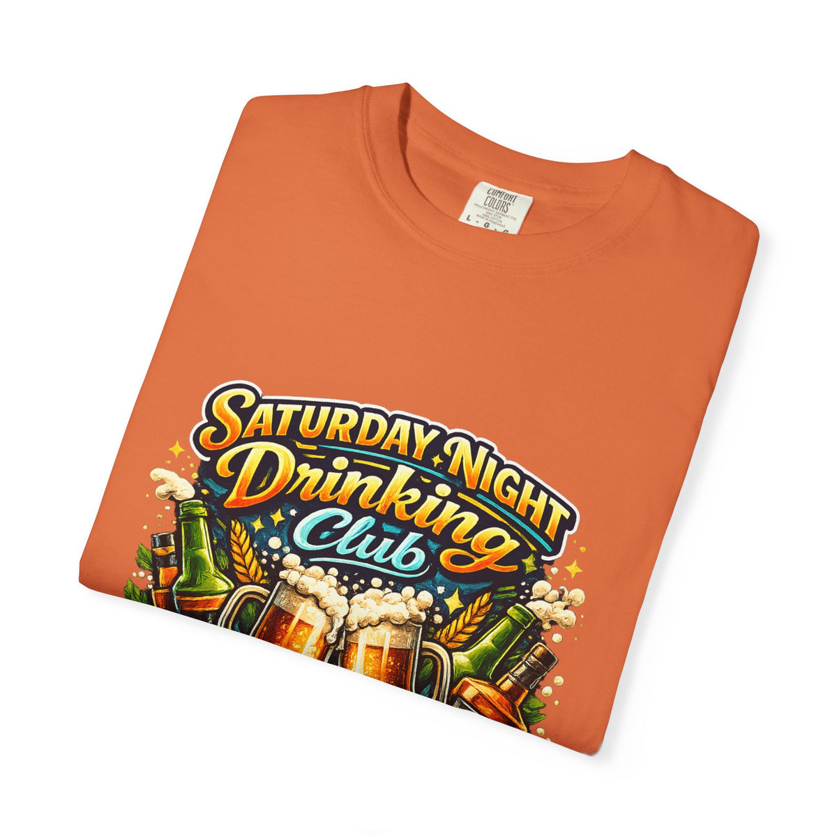 Saturday Night Drinking Club T-shirt | Beer Glasses, Bottles, Members Only