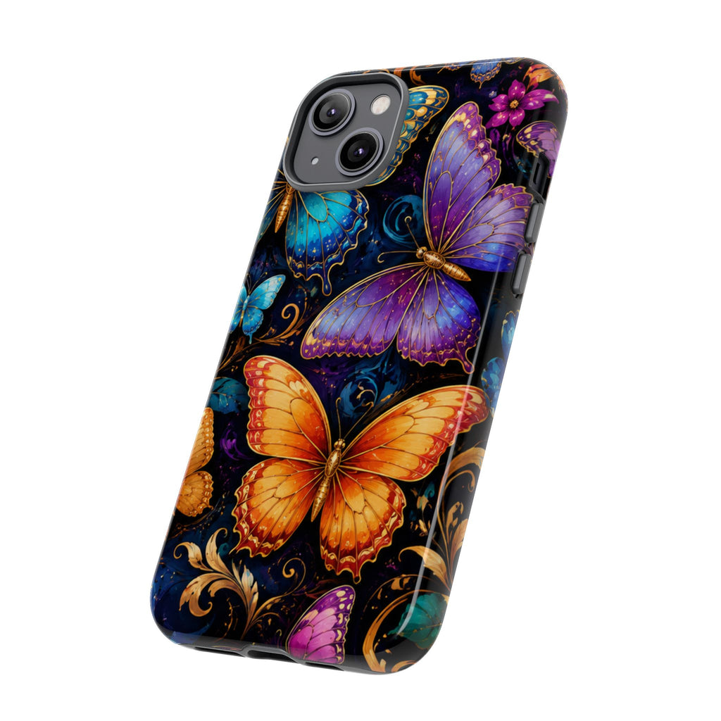 Butterfly Tough Phone Case — Colorful Floral Butterflies Protective Cover