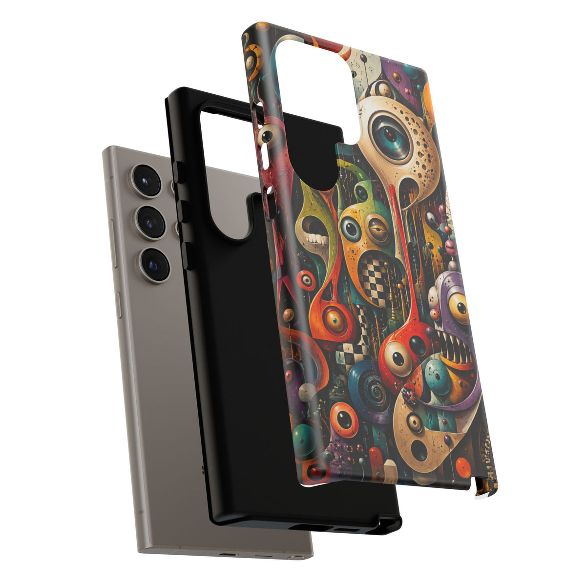 Surreal Monster Art Phone Case — Colorful Abstract Creature Design