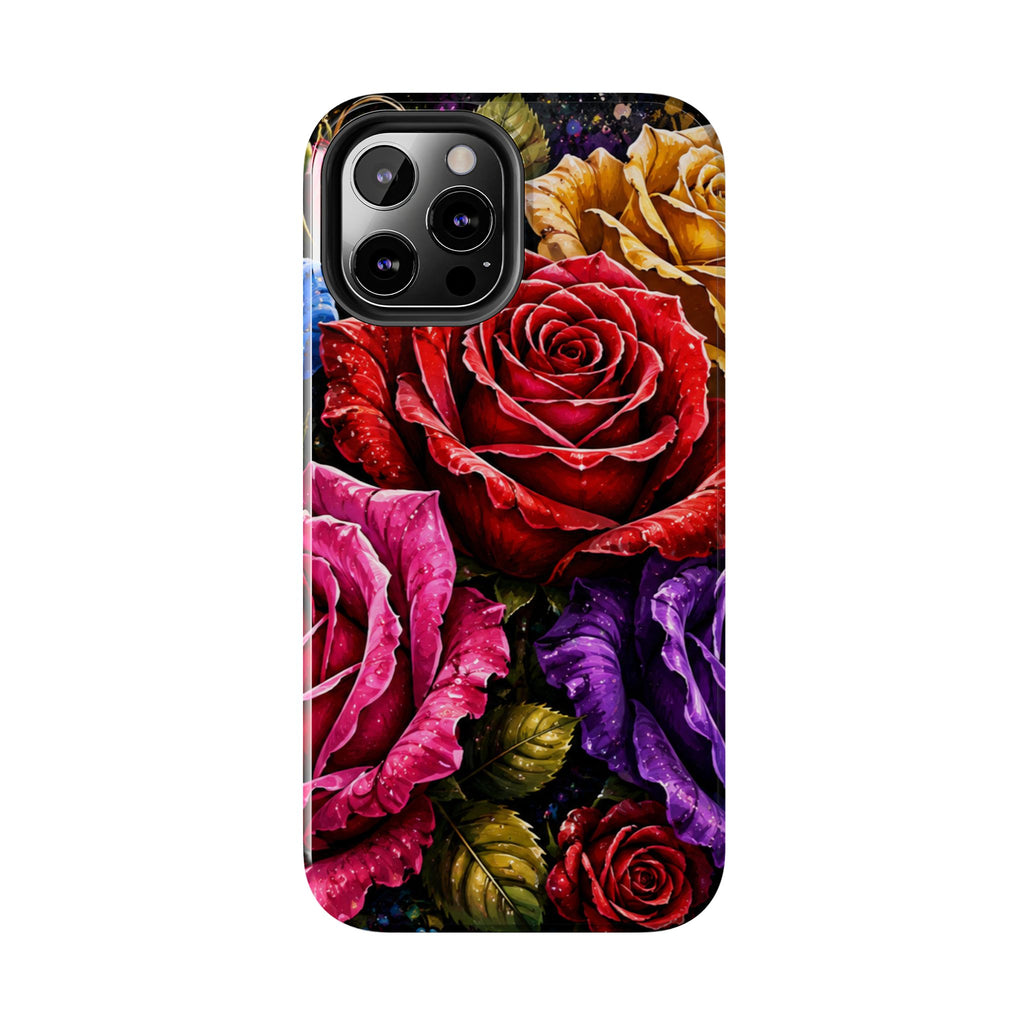 Tough Phone Case — Vibrant Rose Garden Protective Phone Cover