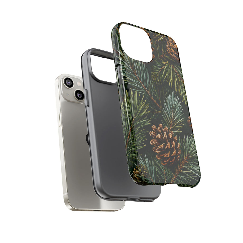 Pinecone Pines Phone Case — Festive Evergreen iPhone Cover