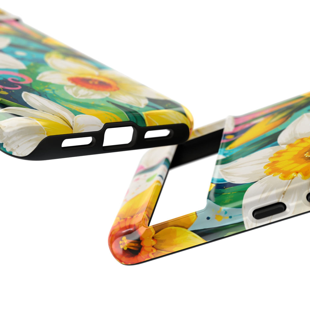 Daffodil Floral Phone Case — Bright Spring Garden Protective Cover