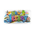 New Jersey Illustrated Vanity Plate | State Landmark License Plate