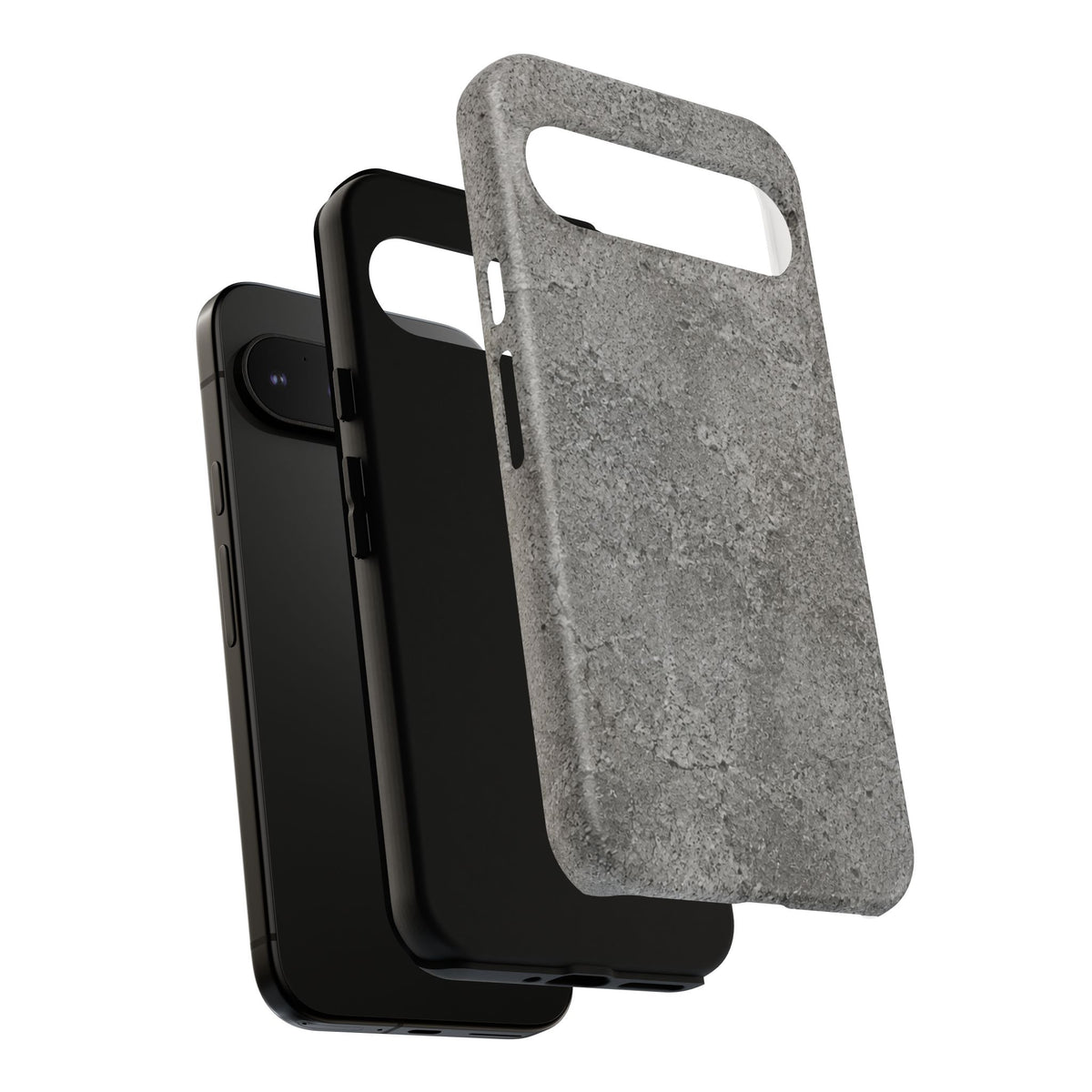 Concrete Texture Phone Case — Rugged Grey Protective iPhone Cover