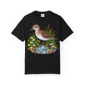 Shorebird Illustration T-Shirt — Marsh Sandpiper Graphic Tee