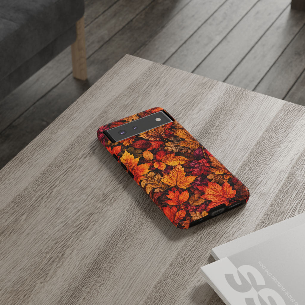 Autumn Leaves Tough Phone Case — Fall Foliage Protective Cover