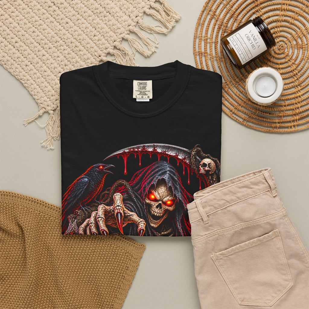 Halloween Grim Reaper Pumpkin T-Shirt — Happy Halloween Graphic Tee