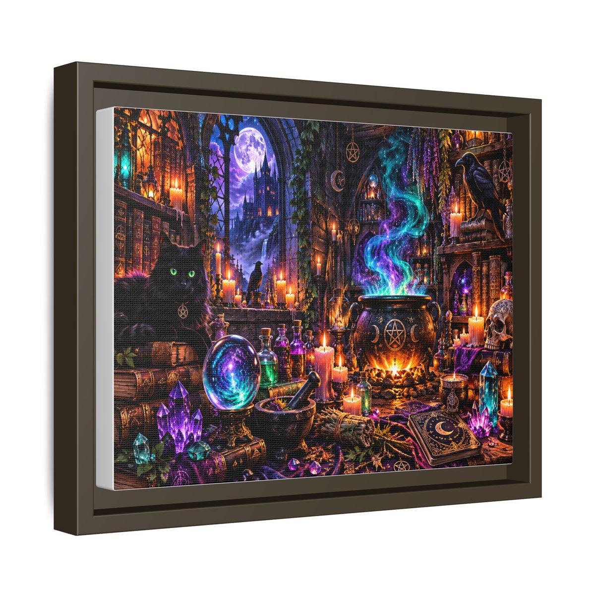 Mystic Witch’s Apothecary Matte Canvas Framed Art