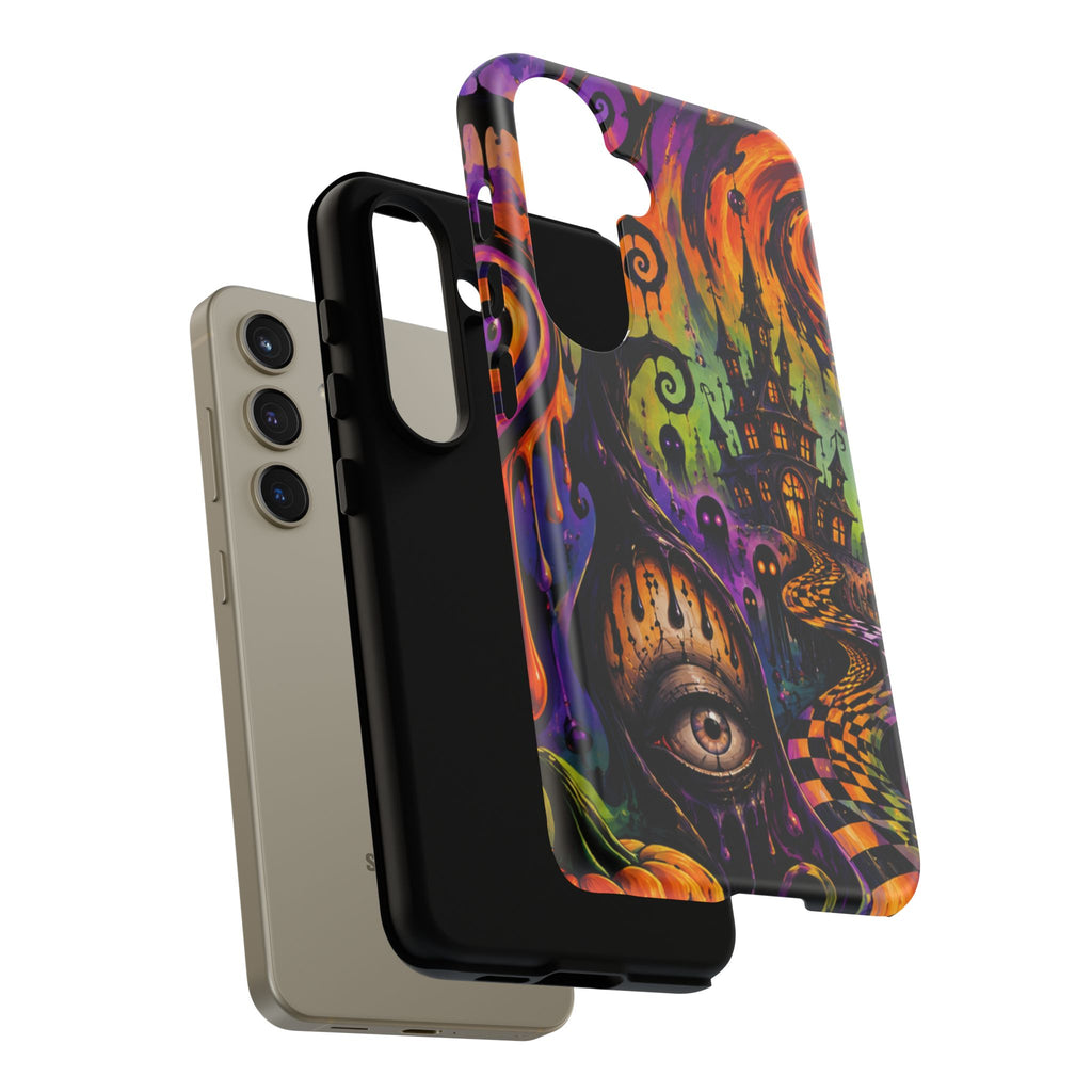 Phone Case — Psychedelic Haunted House Halloween Design