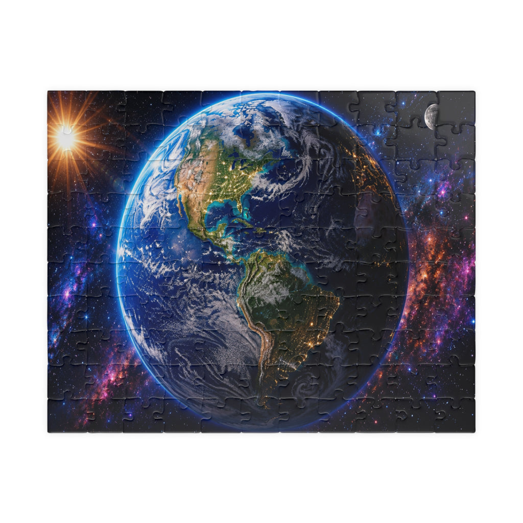 Earth from Space Jigsaw Puzzle — Planetary Scene Puzzle (110–1014 Pieces)