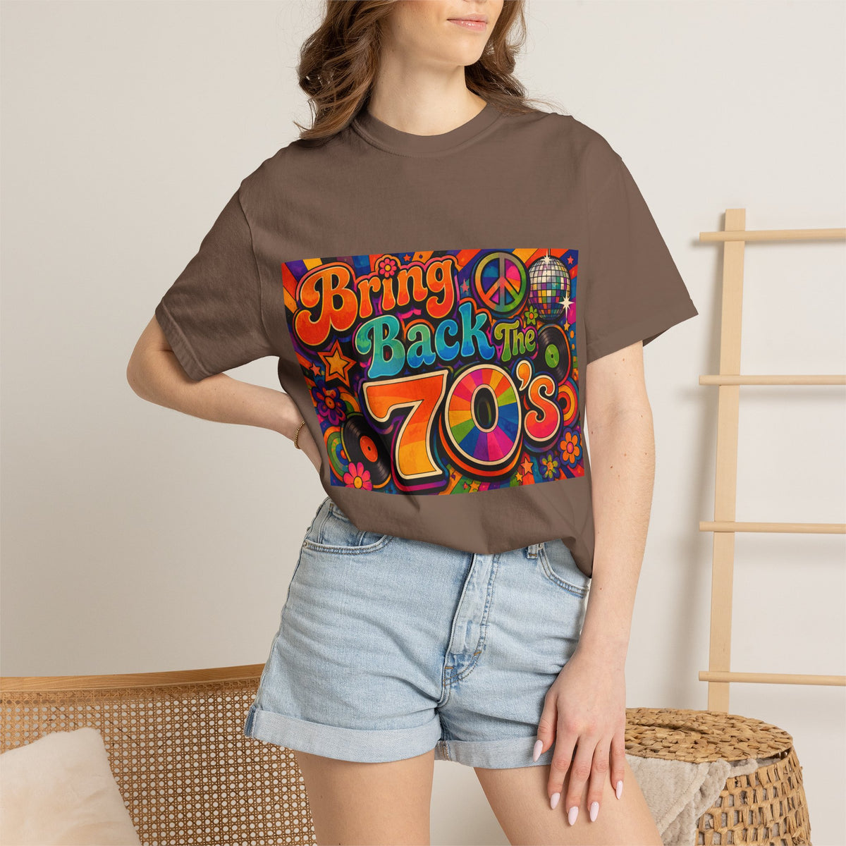 Bring Back the 70s T-shirt | Retro Psychedelic Disco Design