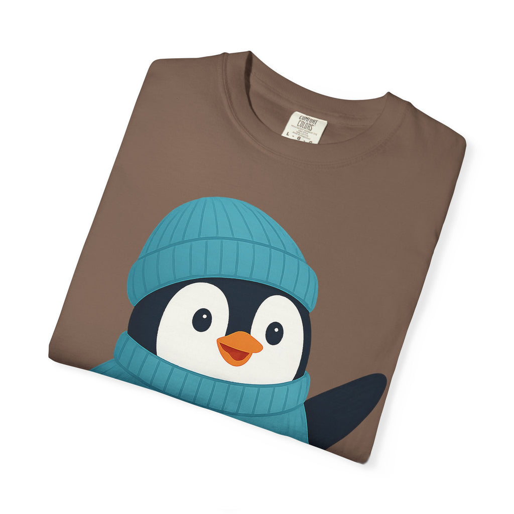 Cute Penguin in Blue Knit Tee