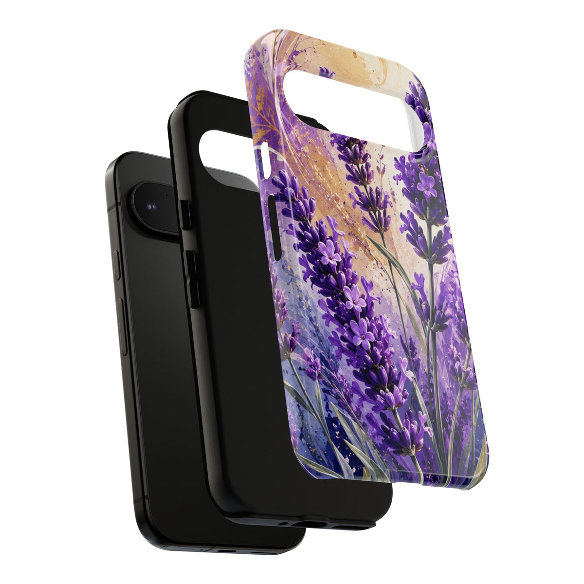 Lavender Bouquet Tough Phone Case — Protective Floral iPhone Case