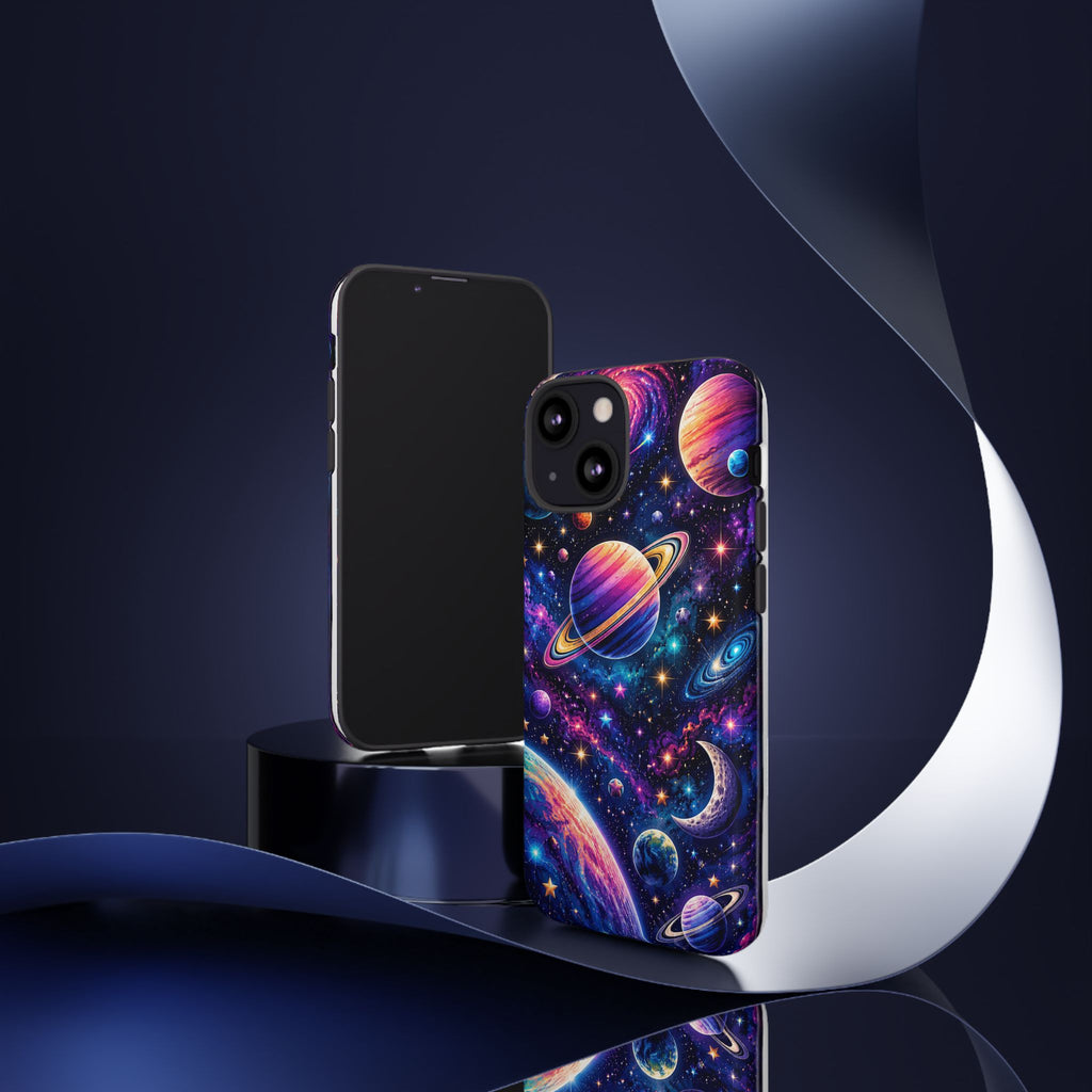 Colorful Galaxy Planets phone case | Tough Case