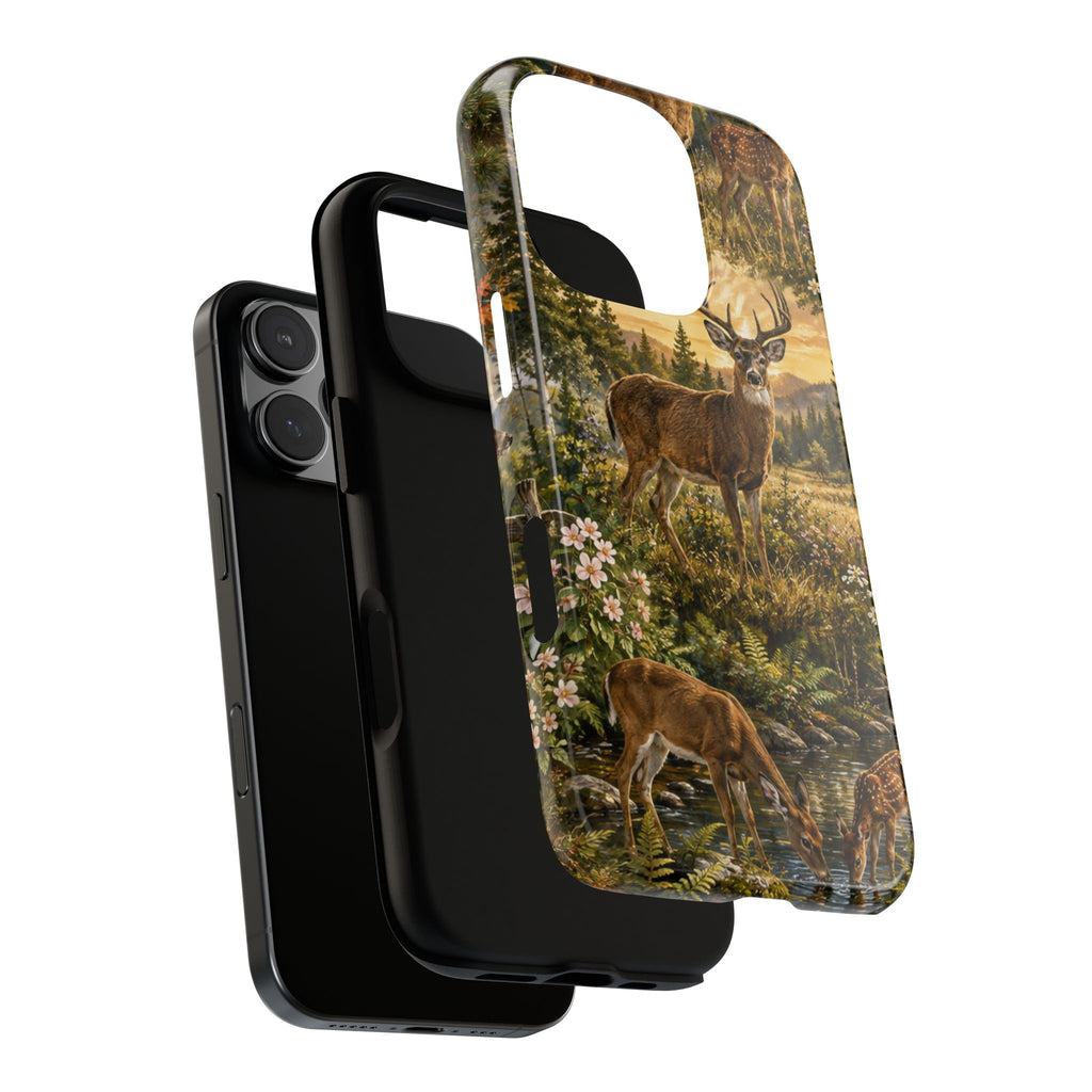 Deer Forest Phone Case — Woodland Bucks Nature iPhone Cover