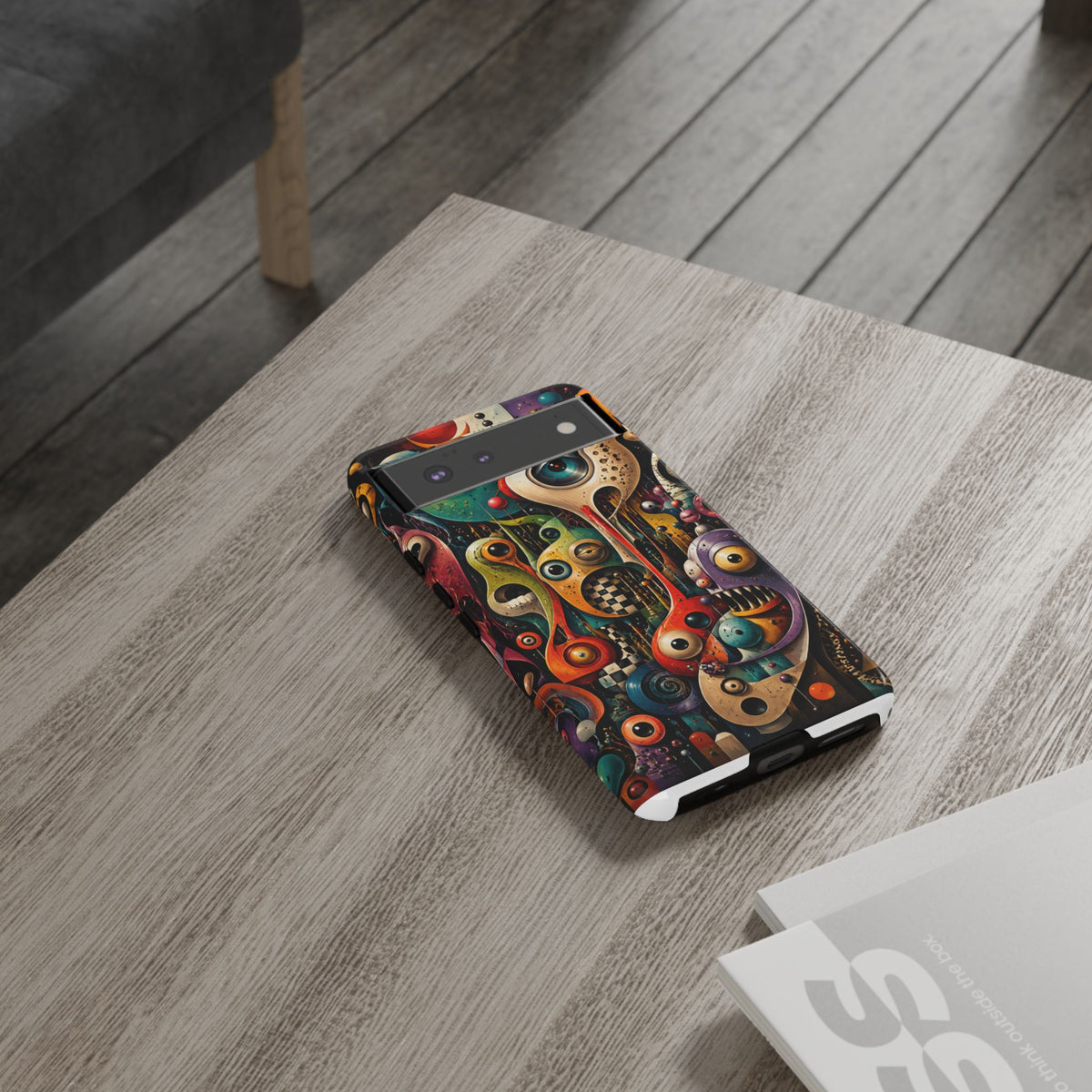 Surreal Monster Art Phone Case — Colorful Abstract Creature Design
