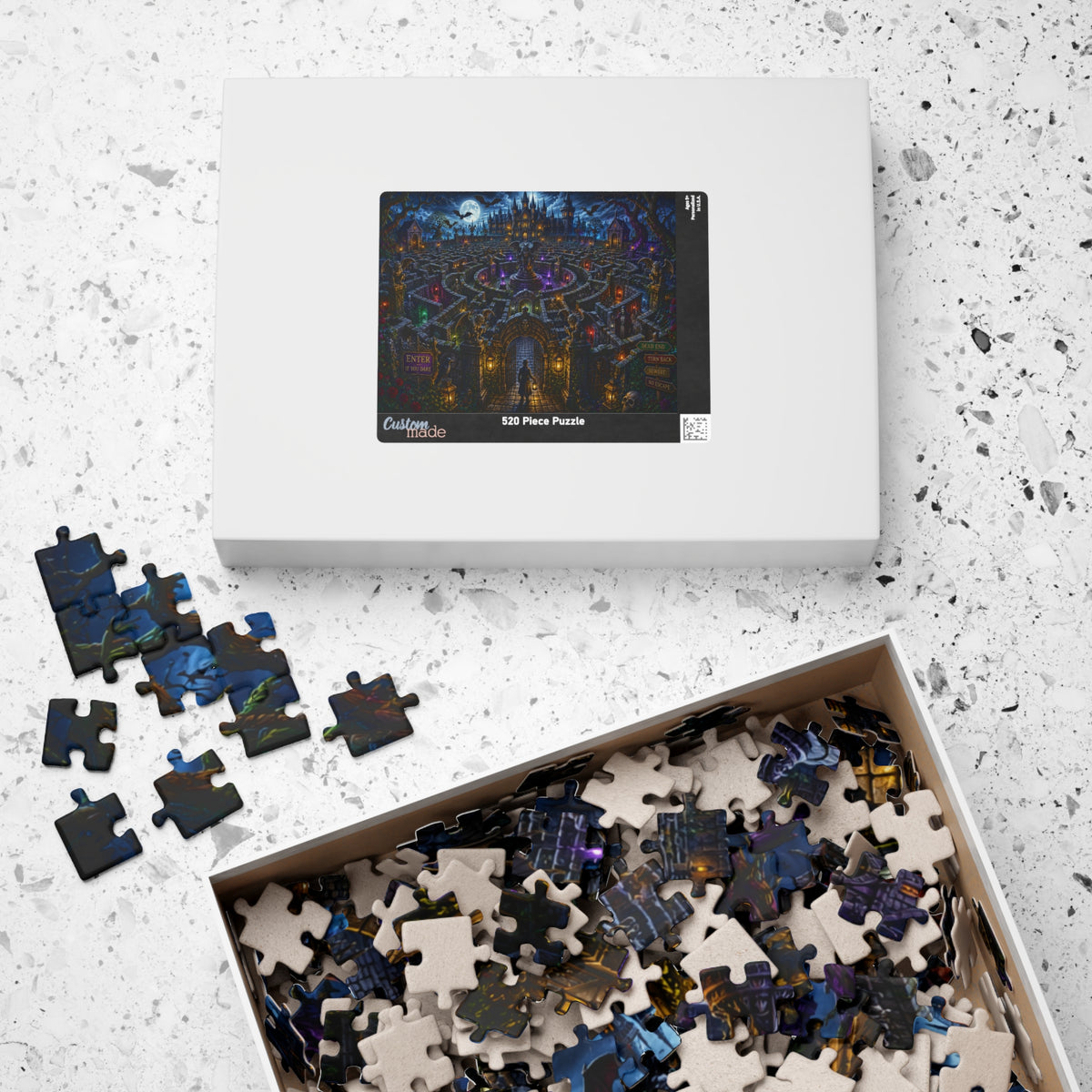 Haunted Castle Maze Puzzle 520 Piece | Spooky Night Jigsaw
