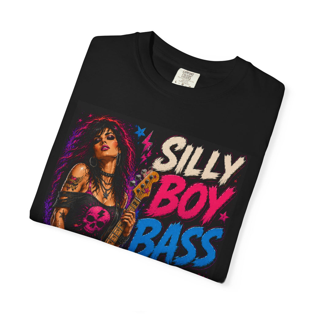 Silly Boy Bass Is For Girls T-shirt | Female Rock Bassist Graphic
