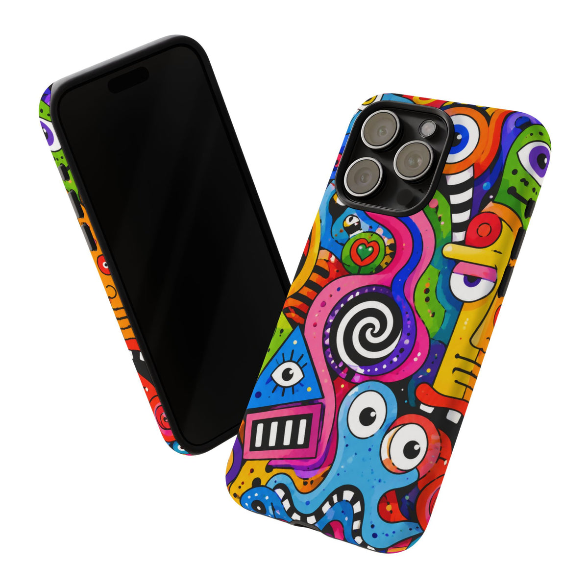 Colorful Abstract Doodle Tough Phone Case