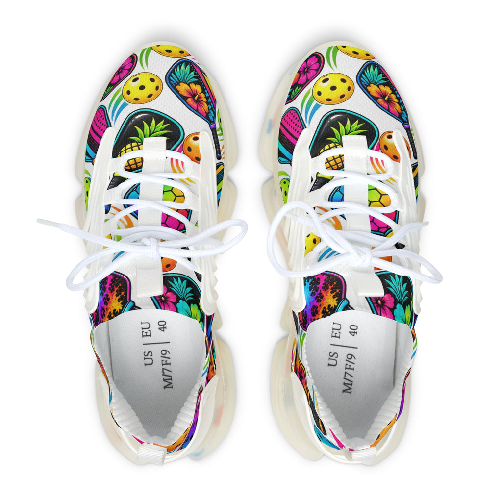 Mesh Sneakers — Vibrant Tropical Fruit Print Women’s Sneakers