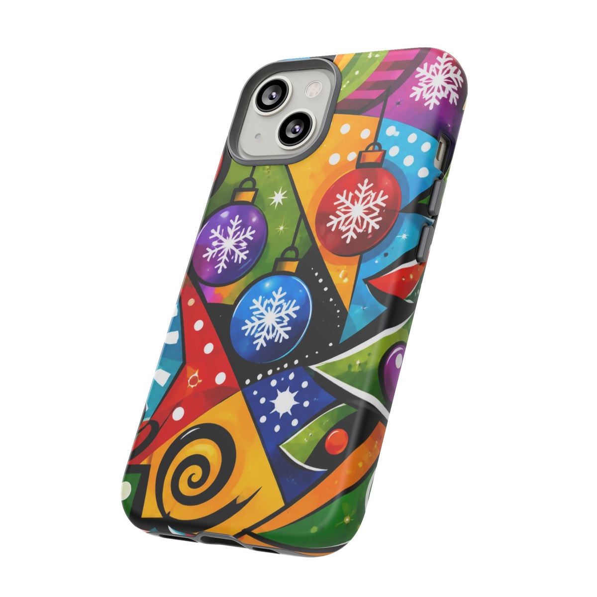 Holiday Ornament Phone Case — Colorful Festive Christmas Design