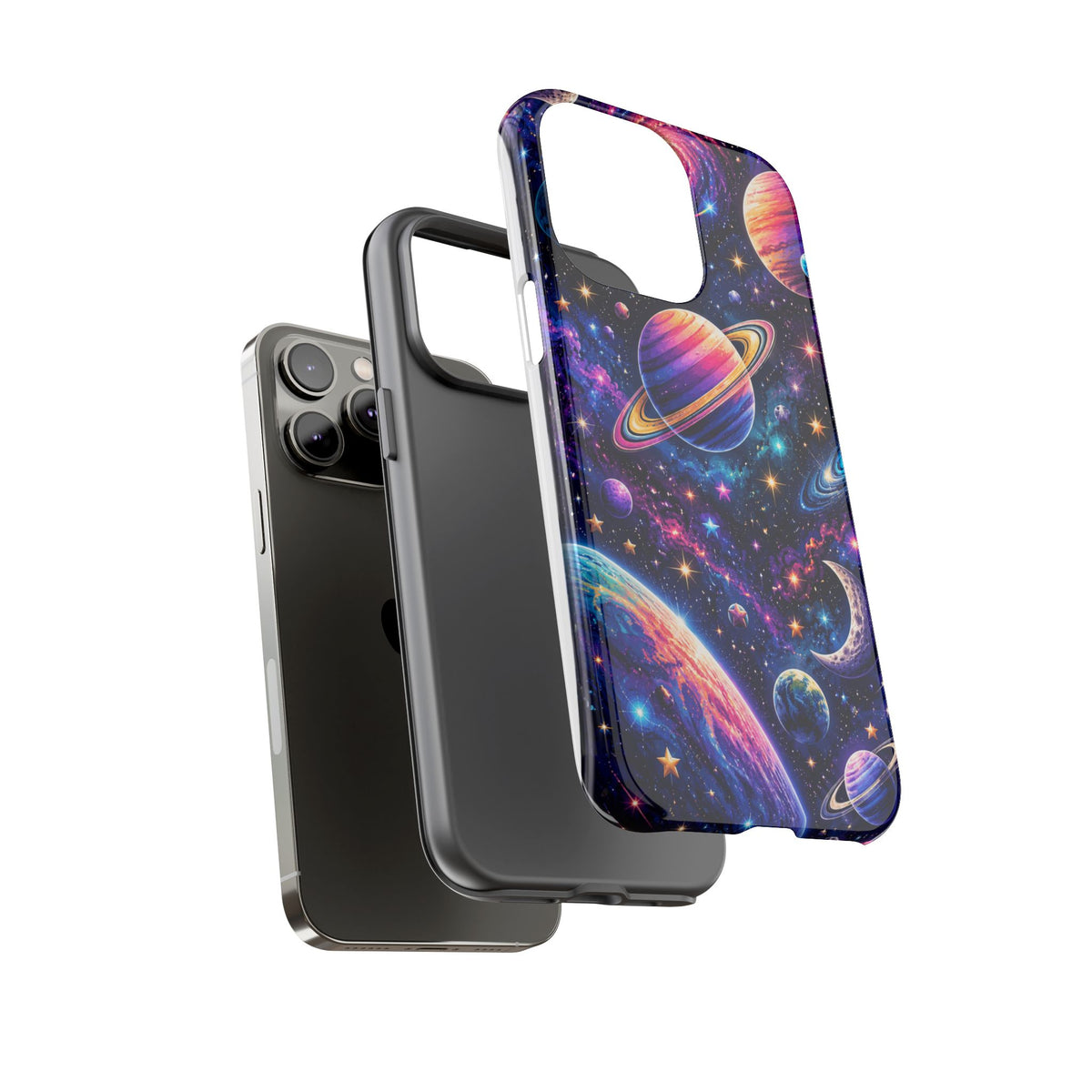 Colorful Galaxy Planets phone case | Tough Case