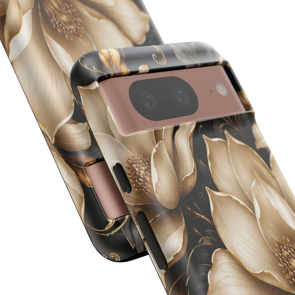 Floral Tough Case — Elegant Gold Magnolia Phone Case