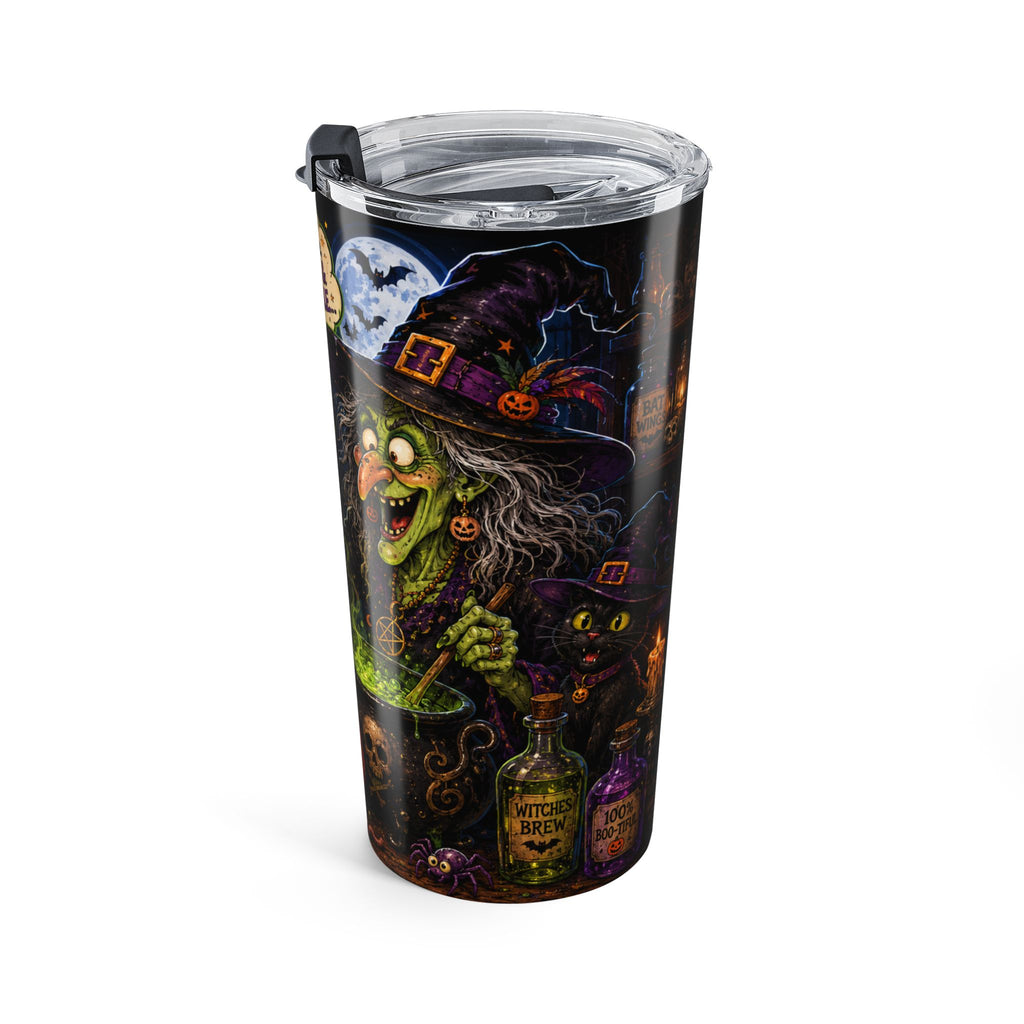 Witchy Halloween Scene Tumbler | 20oz Halloween Travel Cup