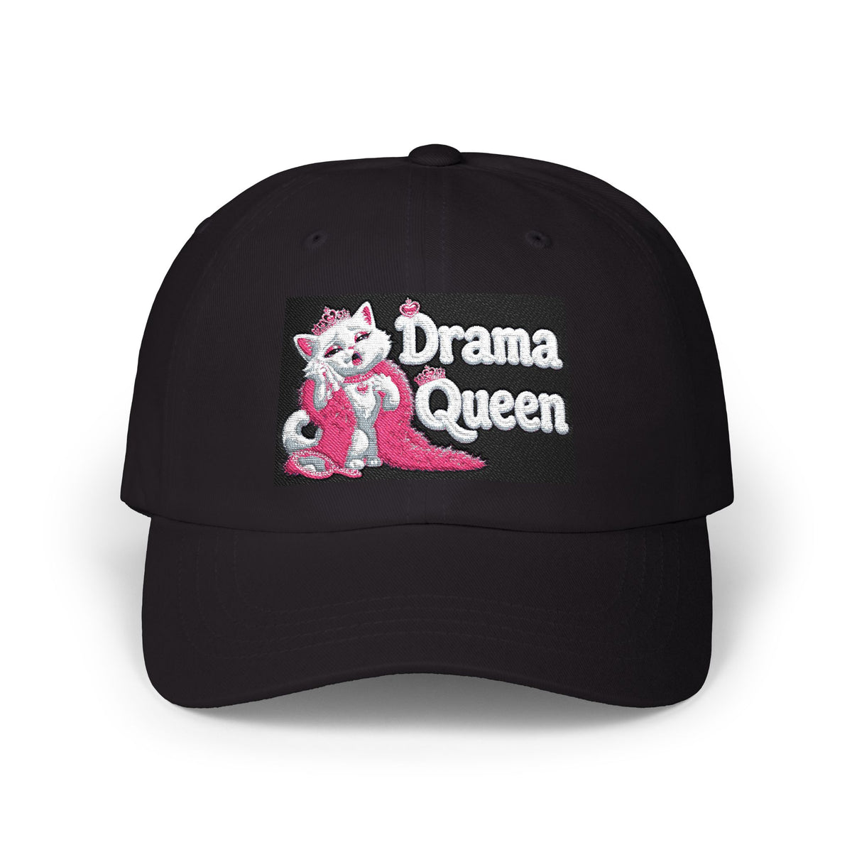 Drama Queen Cat Cap | Embroidered Vintage Kitten Patch