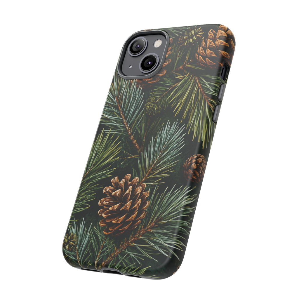 Pinecone Pines Phone Case — Festive Evergreen iPhone Cover