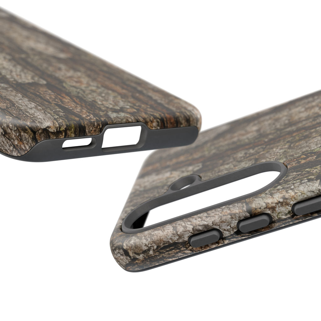 Bark Texture Phone Case - Rugged Woodland Camouflage for Nature Lovers