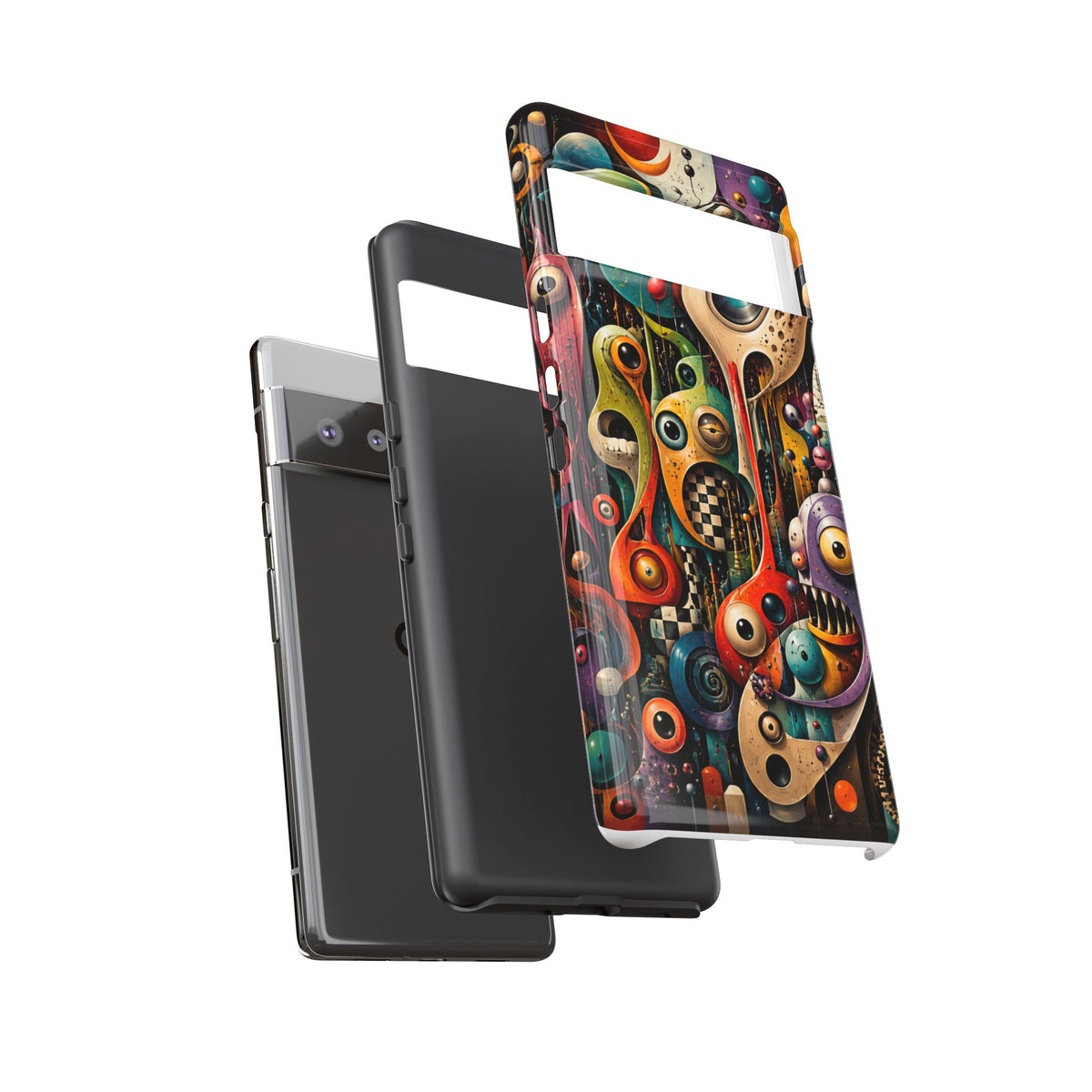 Surreal Monster Art Phone Case — Colorful Abstract Creature Design